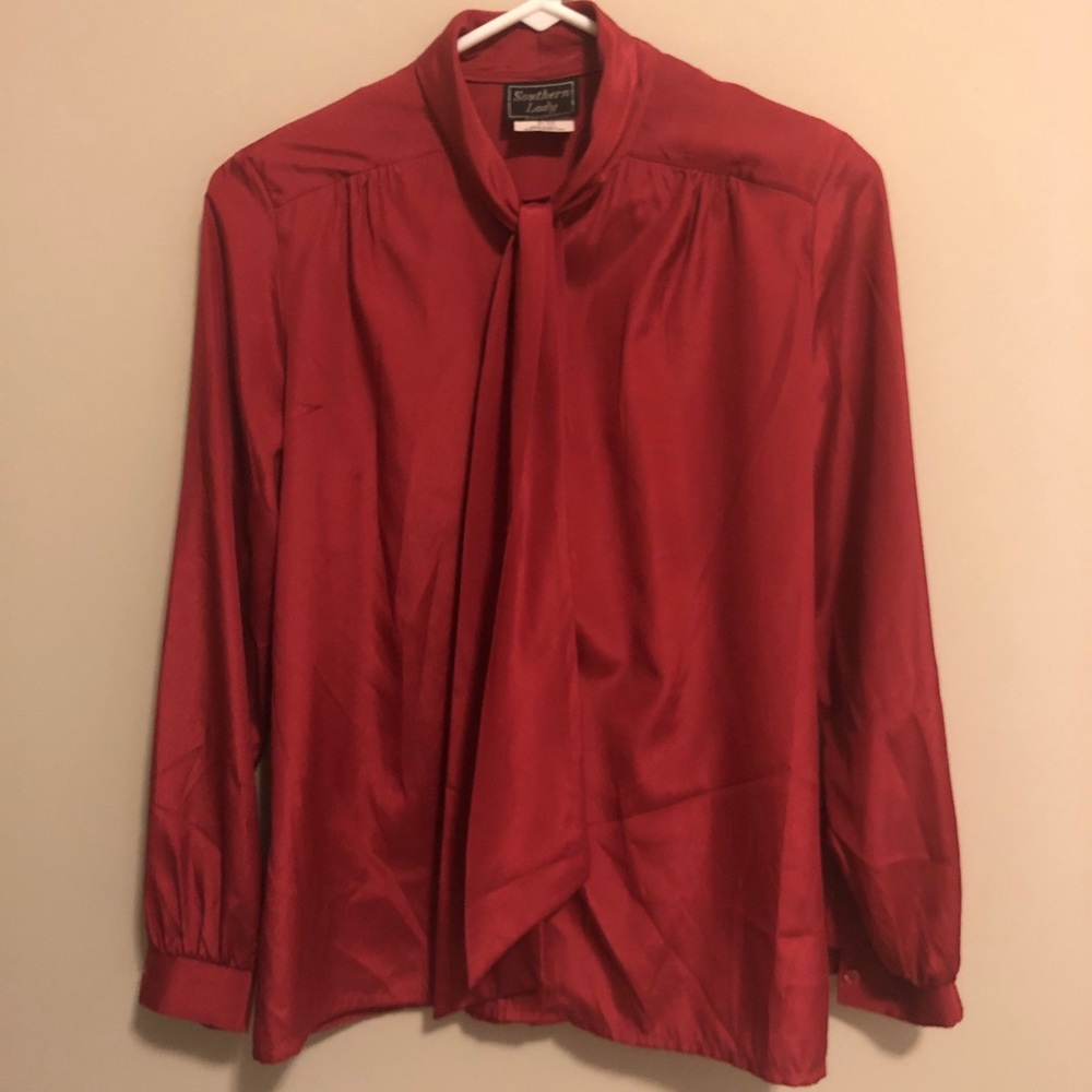 Red blouse